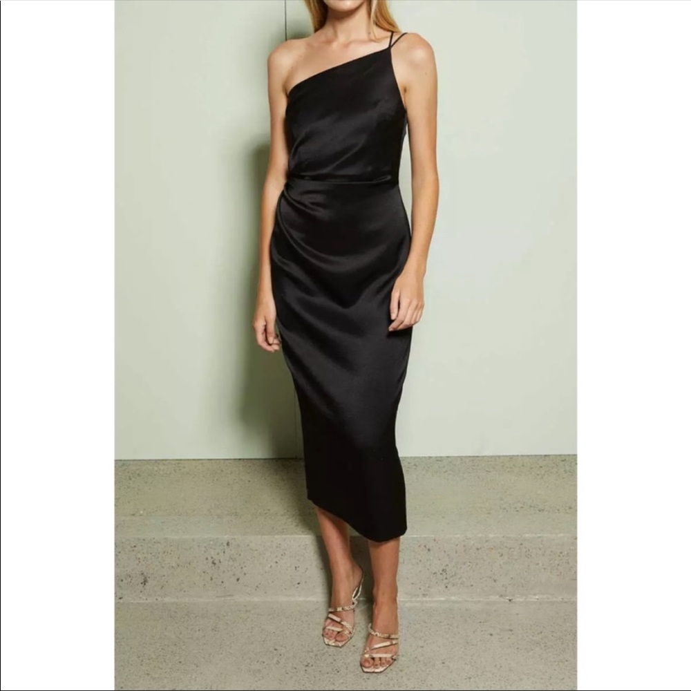 NWT Bec & Bridge Mila Asymmetrical Midi Dress